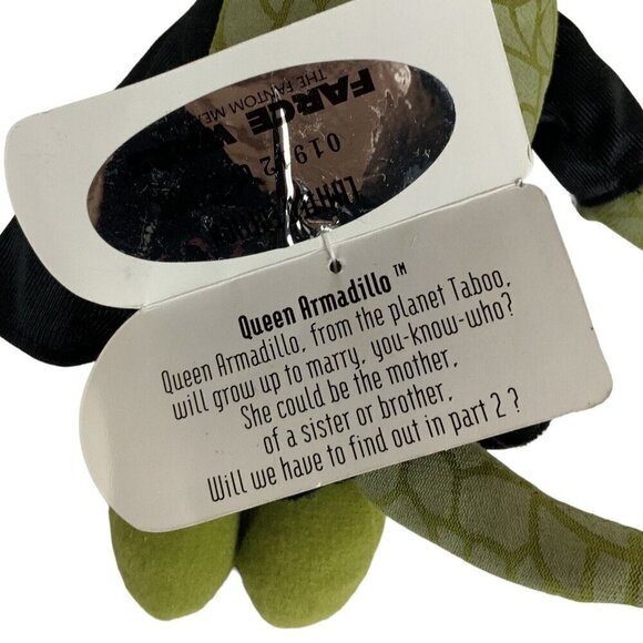 Farce Wars The Fantom Meanies Queen Armadillo Bean Plush Toy with Tag Vtg 90s - Picture 3 of 3